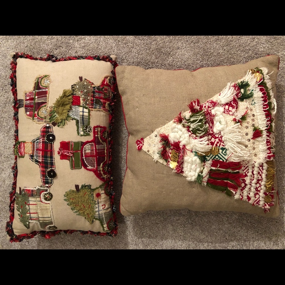 Festive Christmas pillows